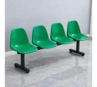 Banc de salle d'attente moderne pour 4 chaises de réception élégantes avec dossier, parfait pour les salons de coiffure, les cliniques, les bibliothèques, les écoles et les gymnases, couleur verte
