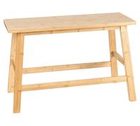 Banc de Salle de Bain Minimaliste en Bambou Console Bois Clair Iguazu