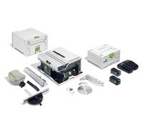 Banc de scie Festool CSC SYS 50 EBI-Plus; 18 V; 2x5,0 Ah accu.