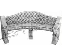 Banc de style antique Bancs en pierre Jardin Meubles de terrasse XXL Outdoor Bench Nouveau S205006