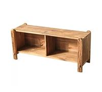Banc de Support à Chaussures Armoire à Chaussures rectangulaire en Bois Massif Style rétro Art avec Tabouret à Langer en Bois à Double Grille for Porte de Maison Banc d'entrée pour Vestiaire