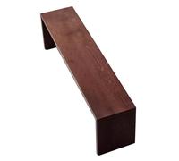 Banc de terrasse d'extérieur en bois - Pin massif, capacité de 299,4 kg, polyvalent pour salon, cuisine, salle à manger et couloir, 180,3 cm, marron, pré-assemblé pour une installation facile, durable