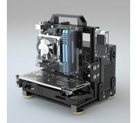 Banc de Test de Cadre d'assemblage créatif PC, boîtier à Cadre en Plein air, Support de Carte mère d'ordinateur à Monter soi-même, châssis ITX ATX MATX/EATX Ouvert en Aluminium (ITX)