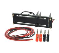 Banc de test de capacité de batterie à 4 fils avec bornes banane pour piles bouton 26650/AA/AAA/10 A Max, PCB + métal + plastique (B)