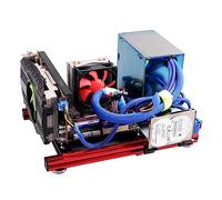 Banc de Test PC, Bricolage Mini Open en Aluminium Cadre d'alliage Case d'ordinateur Ouvrir Le Boîtier PC ITX Case d'ordinateur PC de Carte Mère ITX