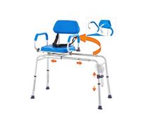 Banc de Transfert Coulissant Baignoire Siège Rembourré Capacité 150kg Pour Âgés