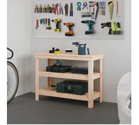 Banc de travail 110,5x50x80 cm Bois de pin massif