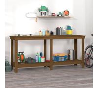 vidaXL Banc de travail 822514 en pin massif 180x50x80 cm Marron miel