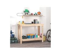 Banc de Travail Table de Travail Poste de Travail Banc d'Outils Banc de Rangement Atelier Garage 110x50x80 cm Bois de 822501