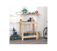 vidaXL Banc de travail 80x50x80 cm Bois de pin massif