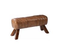 Banc Déco "Gymnastique" 91cm Cognac