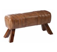 Banc Déco "Gymnastique" 91cm Cognac