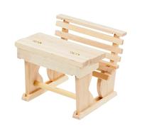 Banc d'école miniature, 7 x 5,8 x 6 cm, naturel