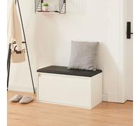 Banc 'Degerfors' avec tiroir 80 x 39 x 45 cm blanc/noir