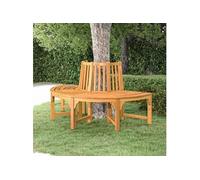 vidaXL Banc Demi-Circulaire Tour d'arbre Ø160cm Bois Massif Eucalyptus