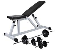 Trainingsbank met halterset 30,5 kg275350