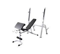Banc d'entraînement avec support de poids jeu d'haltères 90 kg