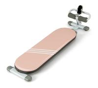 Banc d'Entraînement Multifonction Pliable COSTWAY-3 Angles Réglables-Longueur 120-137cm-Support de Téléphone-Siège en Cuir PVC-Rose