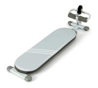 Banc d'Entraînement Multifonction Pliable COSTWAY-3 Angles Réglables-Longueur 120-137cm-Support de Téléphone-Siège en Cuir PVC-Bleu