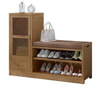 Banc d'entrée à 3 Niveaux, Rangement pour canapé, Salon, casier, Chambre, Bureau, Couloir, vestiaire, extérieur