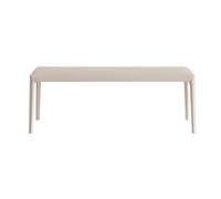 Banc d'entrée avec coussin en métal pour rangement de chaussures - Banc de chambre à coucher pour bout de lit - Meuble de couloir - Blanc cassé - 160 cm - Élégant et fonctionnel