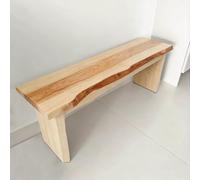 Banc D'entrée avec Des Bords Irréguliers, Banc en Bois Intérieur 50 Cm/120 Cm pour Bout De Lit De Chambre, Banquette Restaurant, Repose-pieds, Tabouret À Chaussures Bois(Natural,120*24*40 cm)