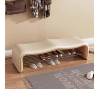 Banc d'entrée avec siège rembourré et étagère de rangement, parfait pour organiser les chaussures et améliorer la décoration de la maison