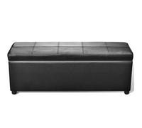 Banc d'entrée - Banquette - vidaXL - bois - noir - charge max : 110 kg - 116 x 39 x 44 cm (6977)