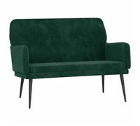 Banc d'entrée - Banquette - vidaXL - velours - vert foncé - moderne-design - 108 x 79 x 79 cm (6495)