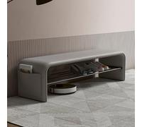 Banc d'entrée capitonné moderne du milieu du siècle, design sans accoudoirs pour une assise polyvalente dans la salle à manger, le salon, le couloir et la cuisine