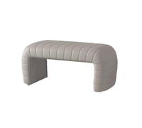 Banc d'entrée compact et tabouret pour espaces étroits, solution de rangement élégante grise pour couloir, salon ou placard - Parfait pour les chaussures et les accessoires (petit)