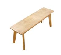 Banc d'entrée en bois de chêne massif pour salle à manger, couloir, cuisine, chambre à coucher, jaune, 120 cm