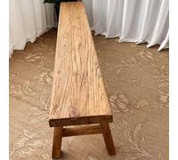 Banc d'entrée en bois de style rustique - Siège de salle à manger étroit pour cuisine, salon, couloir et chambre à coucher - Boîte de rangement élégante 180,3 x 25,4 x 45,7 cm