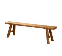 Banc d'Entrée en Bois Massif, Banc Rustique pour Chambre ou Salle à Manger | Bois massif naturel, Structure triangulaire en A, Design minimaliste, Polyvalent(Giallo,140cm/55.1in)