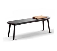Banc d'entrée en bois massif, étagère à chaussures et table de salle à manger, sans accoudoirs, design court pour salon, couloir, chambre à coucher, 119,4 x 30,5 x 40,6 cm