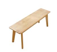Banc d'entrée en bois pour table à manger ou bout de lit, meubles de style rustique pour chambre à coucher, salon ou couloir, banc d'intérieur avec design étroit (100 cm, couleur bois)