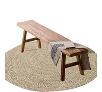 Banc d'entrée en bois rustique de 140 cm pour salle à manger et chambre à coucher - Parfait pour salon, cuisine, couloir et fenêtre