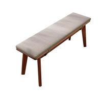 Banc d'entrée étroit en bois de noyer avec assise rembourrée 100 cm Meuble de style rustique pour chambre à coucher, salon, salle à manger, couloir, solution de rangement au bout du lit