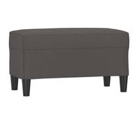Banc d'entrée - mango - Gris 70x35x41 cm - Similicuir M141