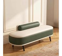 Banc d'entrée Moderne, Banquette capitonnée avec Pieds en métal Robuste | Design capitonné, structure stable, mousse haute résilience, usage polyvalent(Green,60*37*45cm)