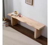 Banc d'entrée Moderne en Bois Massif, Banc en Bois Rustique, Bout de Lit Robuste et Stable, pour la Maison, la Cuisine, Le Salon, l'entrée, Le Restaurant(160 * 30 * 45cm/63 * 11.8 * 17.7in)