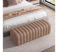 Banc d'entrée Moderne en Velours, Pouf carré pour canapé, Chambre à Coucher, Repose-Pieds rembourré, Tabouret de 40, 60, 80 cm de Longueur, décoration d'intérieur adaptée au Salon,