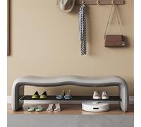 Banc d'entrée multifonction avec Cush - Nizer peu encombrant pour chaussures, vêtements, jouets et poupées - Slish Home & Office Solut pour une vie sans encombrement