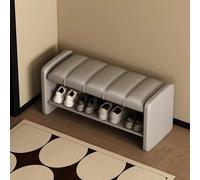 Banc d'entrée pour se chausser - Combinaison assise et meuble à chaussures pour le hall, ou banc long pour pied de lit, porte-chaussures avec rembourrée(B,150*35*42cm/59.1*13.8*16.5in)