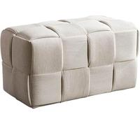 Banc d'entrée, repose-pieds rembourré en velours côtelé, ottomane rembourrée pour chambre à coucher, salon, foyer, vestiaire, couloir