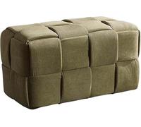 Banc d'entrée, repose-pieds rembourré en velours côtelé, ottomane rembourrée pour chambre à coucher, salon, foyer, vestiaire, couloir