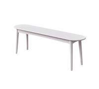 Banc d'entrée rustique de 120 cm, table de salle à manger en bois blanc pour chambre à coucher, salon, couloir, meuble étroit pour un rangement élégant et une solution de décoration