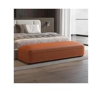 Banc d'entrée Tabouret de Chevet Luxe léger, Simple et Moderne, for Chambre à Coucher, canapé en Cuir, vestiaire, Long Banc pour Couloir(Orange)