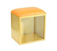 Banc d'entrée - Tabouret de rangement carré simple pour maquillage et dressing, idéal pour l'espace de vie et une utilisation en extérieur (dimensions : 40 x 30 x 45 cm)