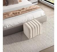 Banc d'entrée tapissé, ottomane de rangement rectangulaire, assise confortable pour entrée ou salon